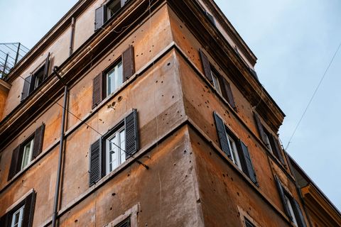 Building with holes